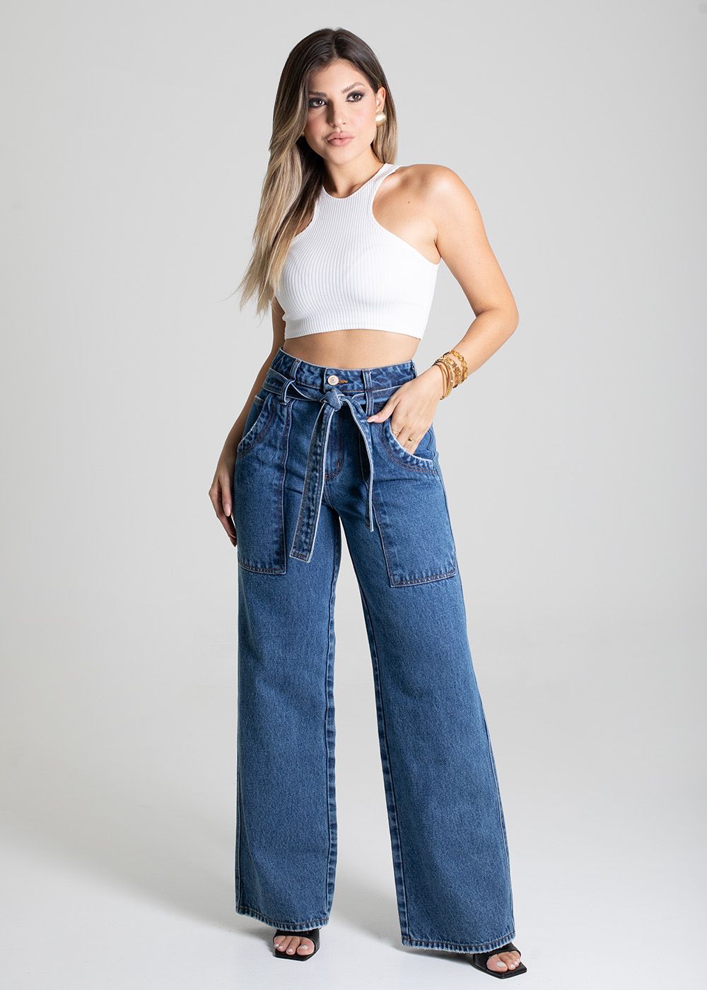 Sawary Wide Leg Jeans