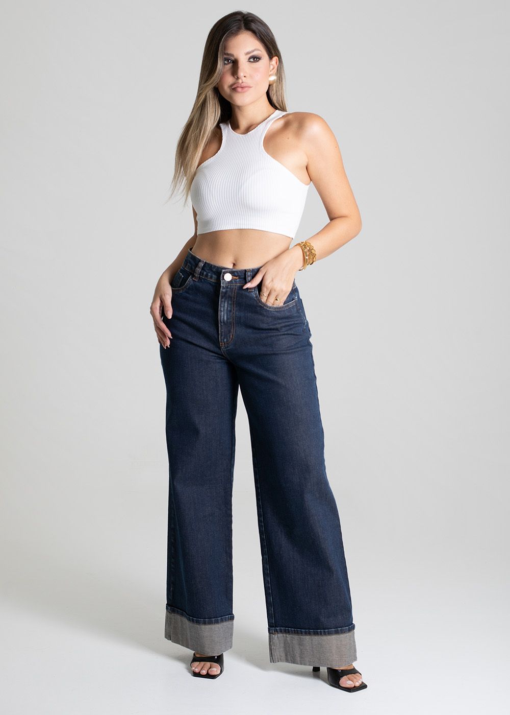 Sawary Wide Leg Jeans