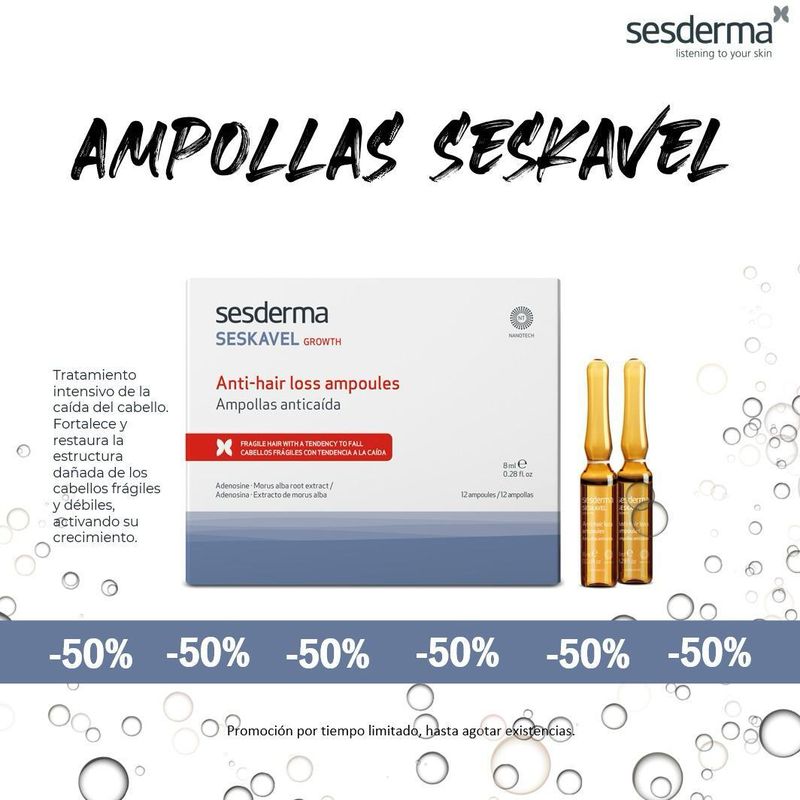 SESKAVEL GROWTH Ampollas Anticaída