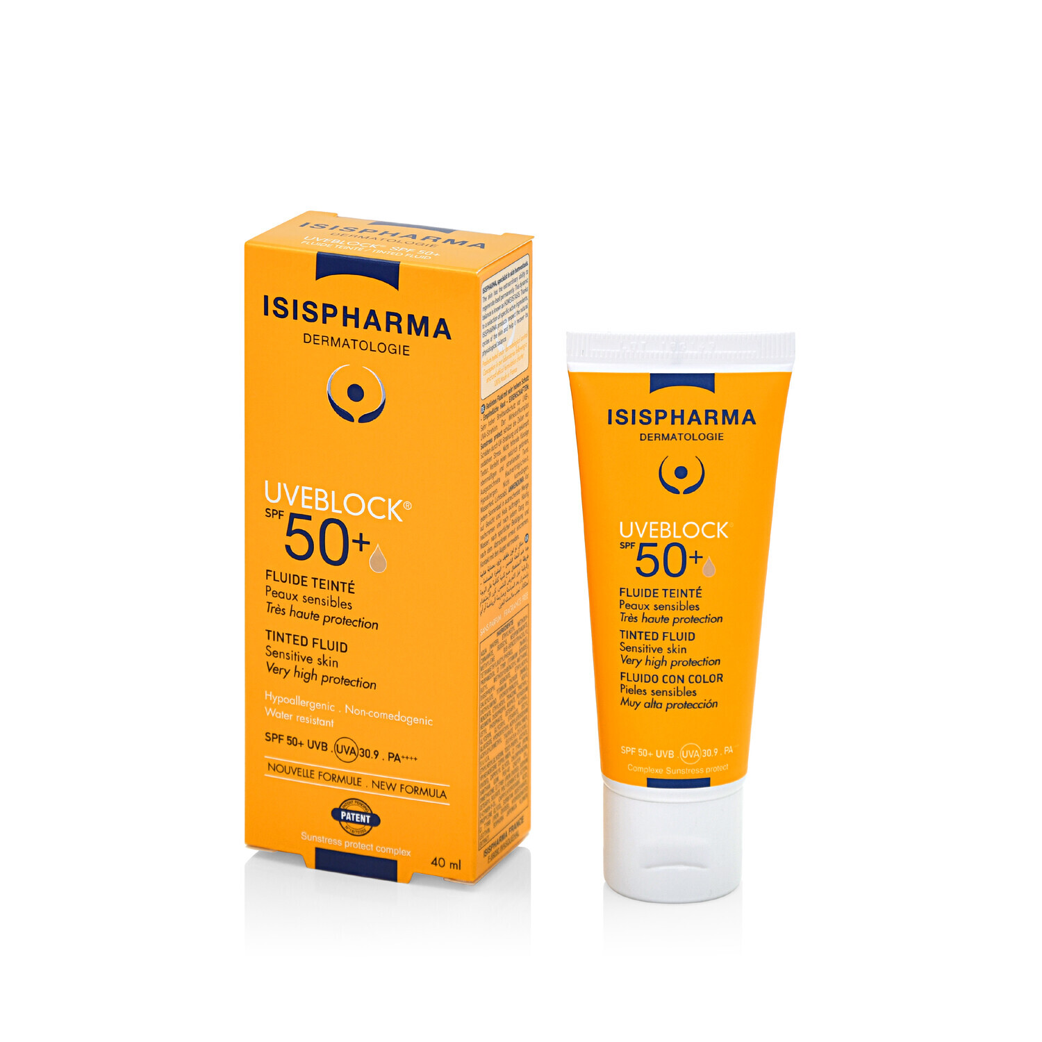 ISISPHARMA UVEBLOCK SPF 50+ FLUIDO CON COLOR