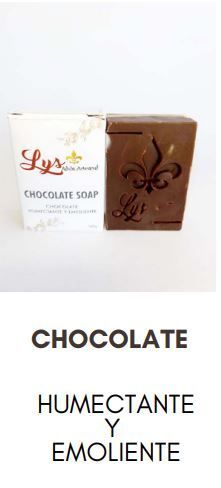LYS JABON ARTESANAL PASTILLA DE CHOCOLATE 100G