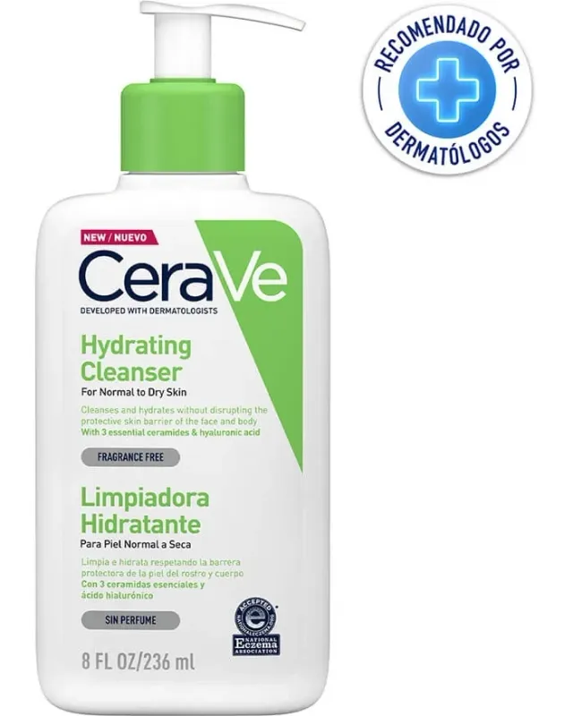 CERAVE, Limpiador facial hidratante para Piel Normal a Seca