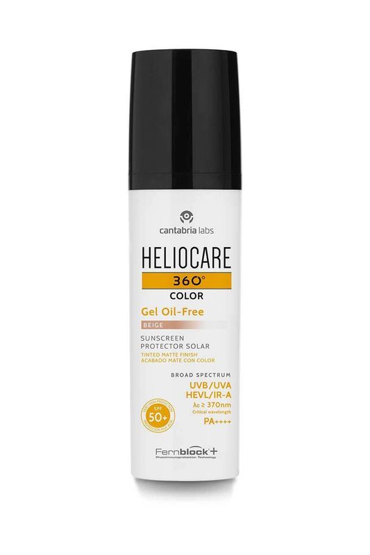 CANTABRIA LABS, Heliocare 360 Gel Oil-Free of Beige SPF 50+