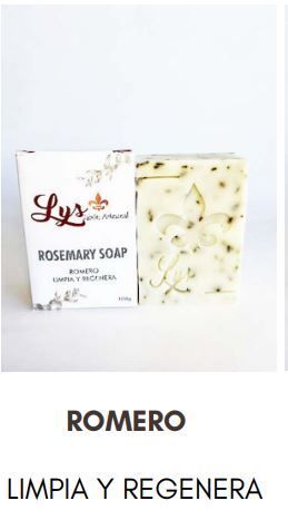 LYS JABON ARTESANAL PASTILLA DE ROMERO 100G