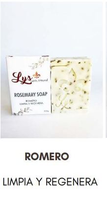 LYS JABON ARTESANAL PASTILLA DE ROMERO 100G
