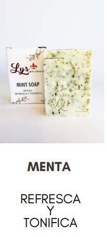 LYS JABON ARTESANAL PASTILLA DE MENTA 100G