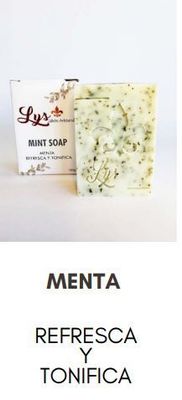 LYS JABON ARTESANAL PASTILLA DE MENTA 100G
