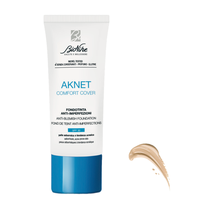 BIONIKE AKNET COMFORT COVER - BASE DE MAQUILLAJE PIEL CON ACNÉ 102 SABLE 30 ML