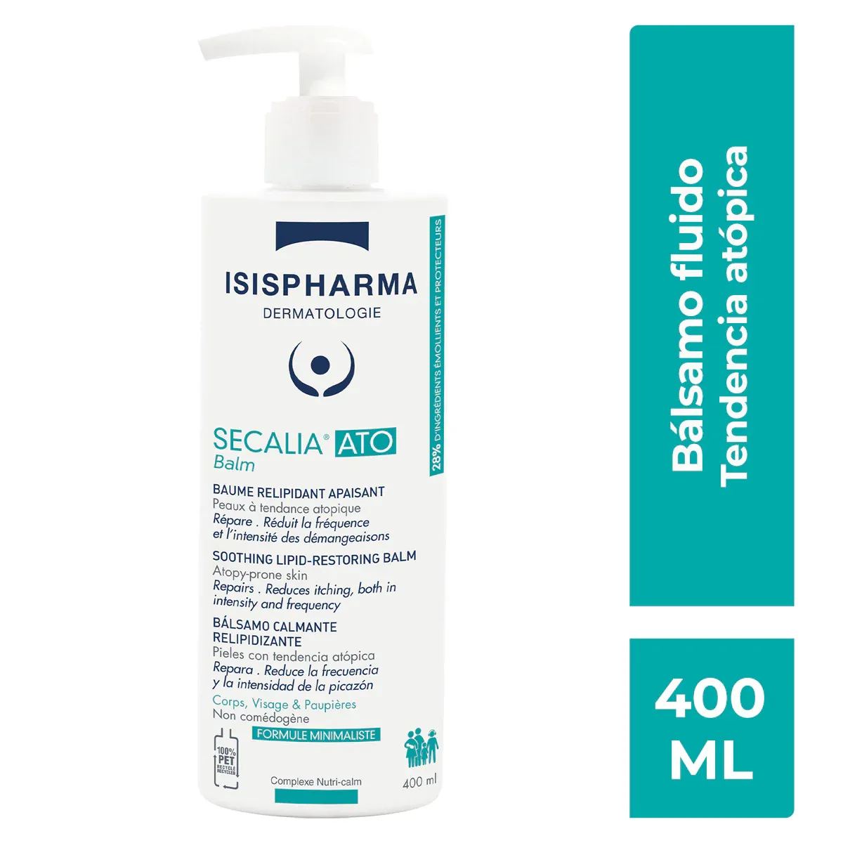 ISISPHARMA secalia ato balm, bálsamo calmante para piel atópica 400ml.