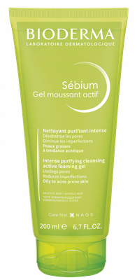 BIODERMA, Sebium Gel Moussant Actif T200ml