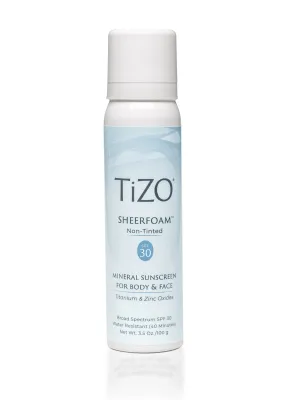 TIZO SHEERFOAM™ PARA CUERPO Y ROSTRO SIN TEÑIR SPF 30 100G