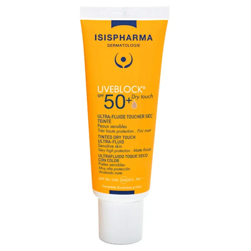 ISISPHARMA, UVEBLOCK SPF50+ Dry Touch con color medium