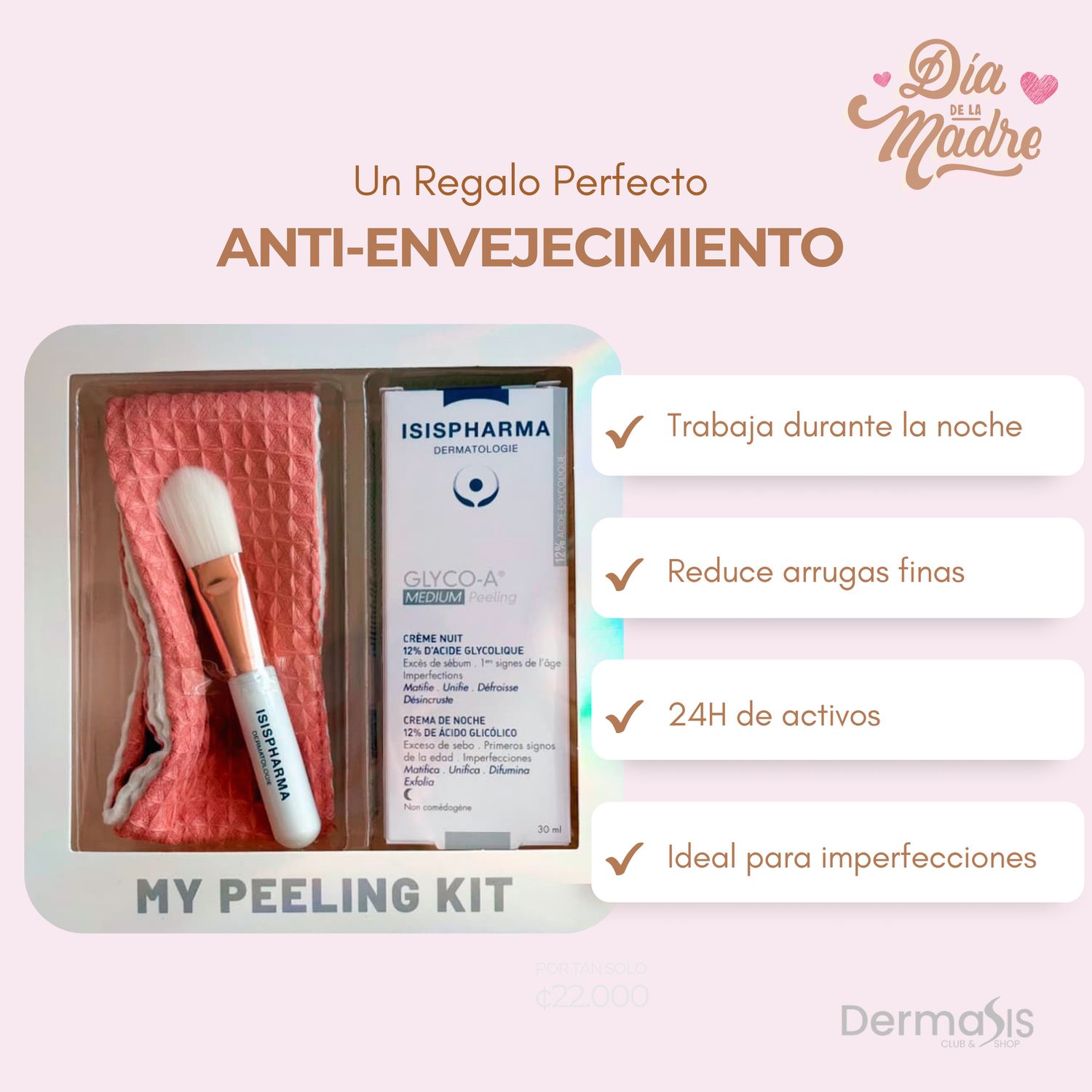 KIT Glyco-A Medium Peeling 12% de Ácido Glicólico ISISPHARMA, KIT Glyco-A Medium Peeling 12% de Ácido Glicólico ISISPHARMA,