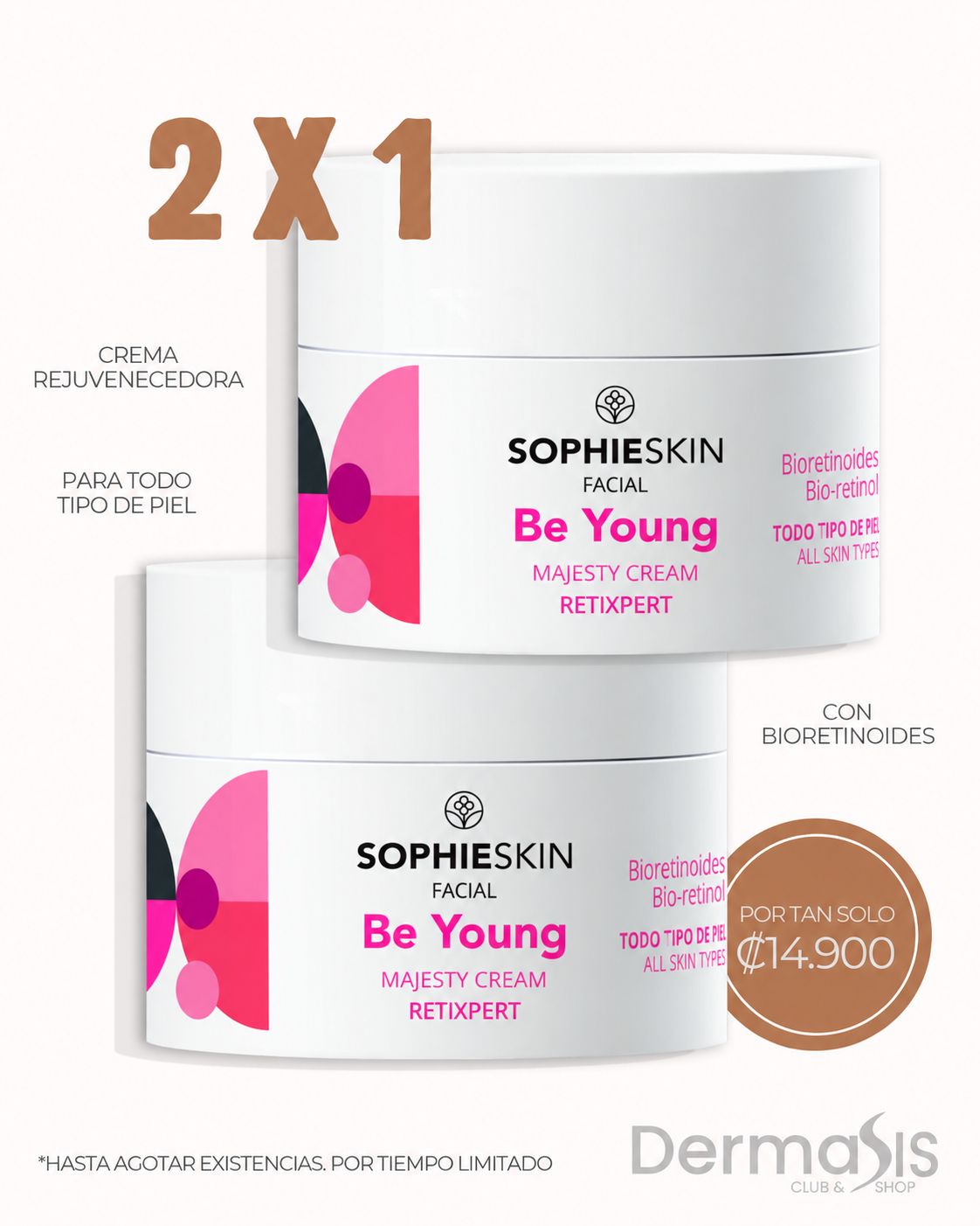 2X1 EN SOPHIESKIN CREMA GEM MAJESTY BE YOUNG 50ML 2X1 EN SOPHIESKIN CREMA GEM MAJESTY BE YOUNG 50ML