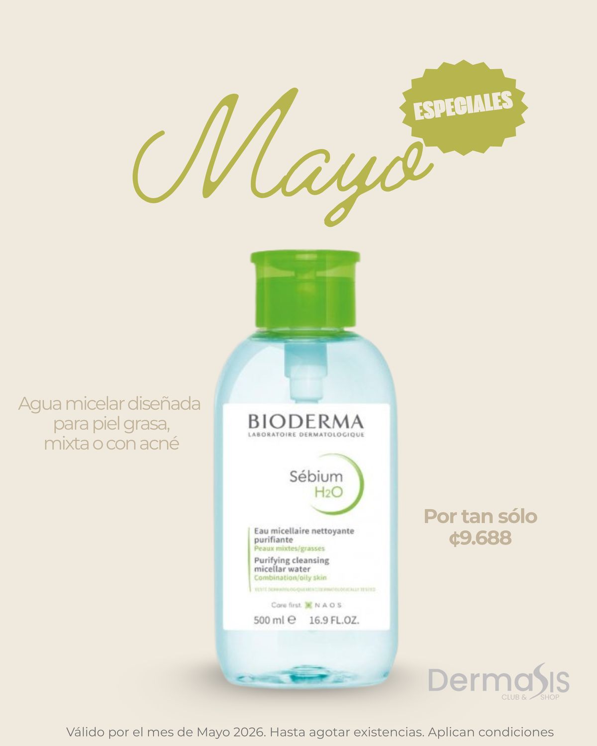 Bioderma Sébium H2O Agua Micelar
