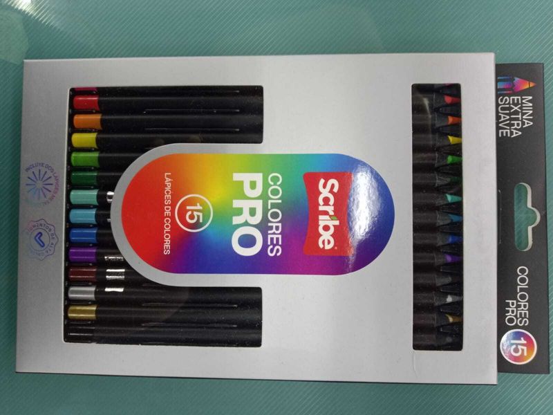 LAPIZ DE COLOR PRO SCRIBE 15COLORES