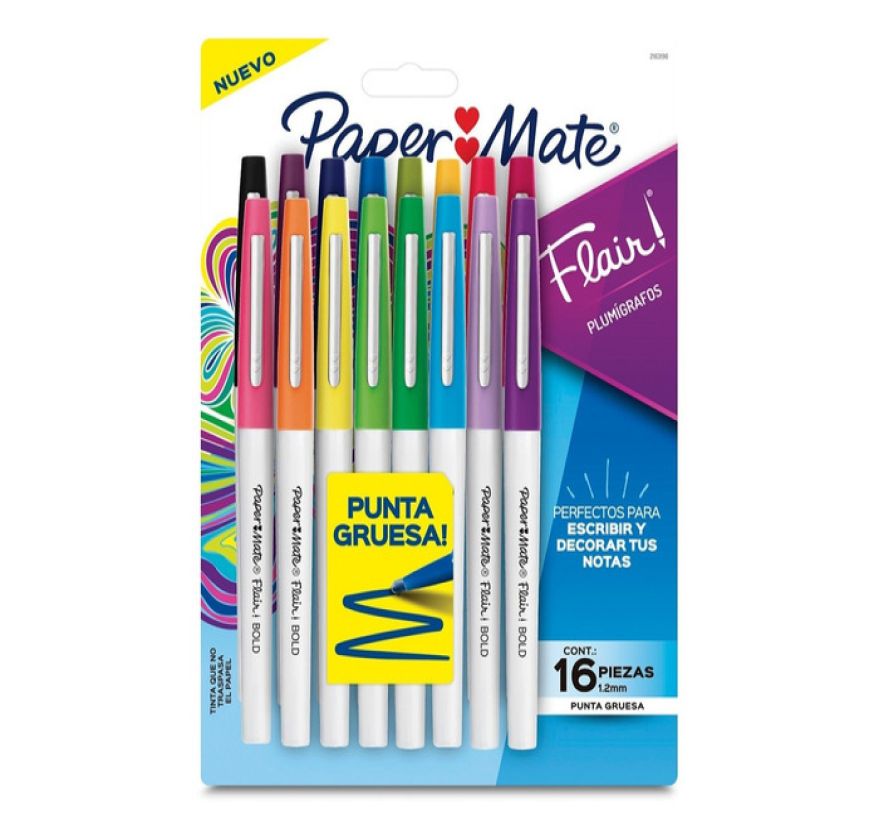 MARCADOR FLAIR BOLD 16U PAPER MATE