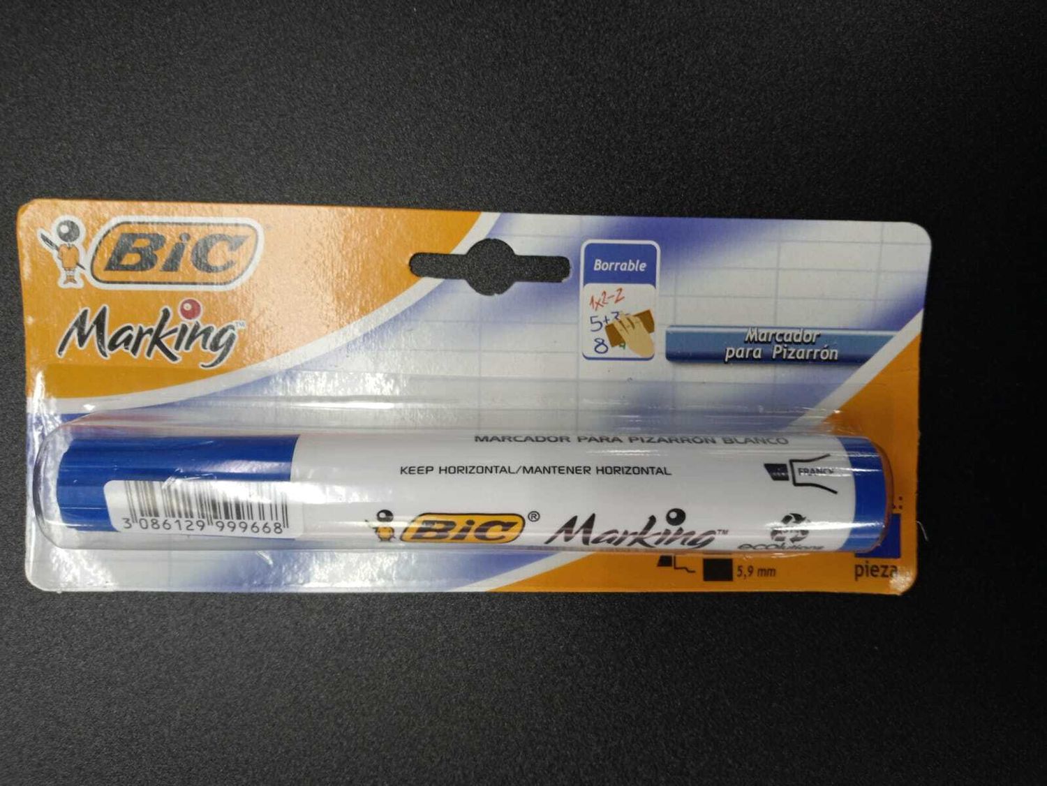 MARCADOR PIZARRA BISELADO AZUL BIG