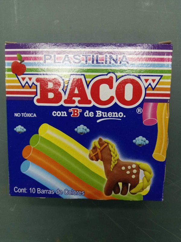 PLASTICINA BACO 10UND