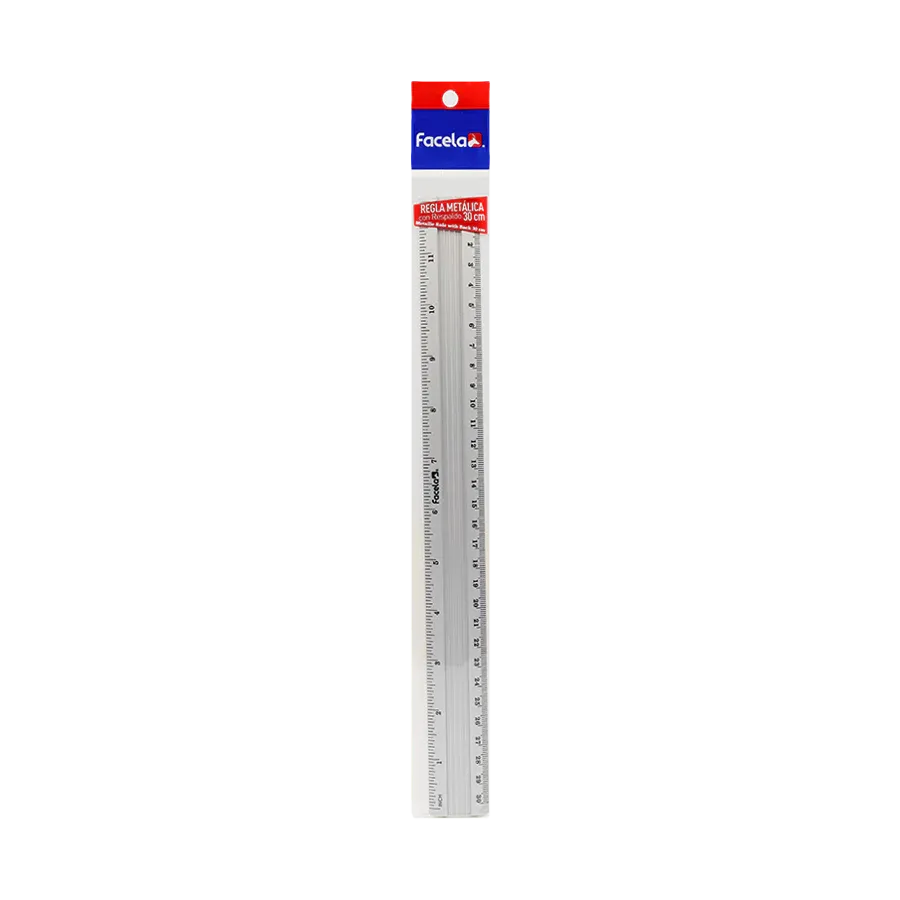 REGLA METALICA 30cm FACELA