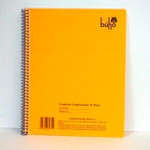 CUADERNO KRAFT BUHO 101-70HOJAS CUADRICULADO