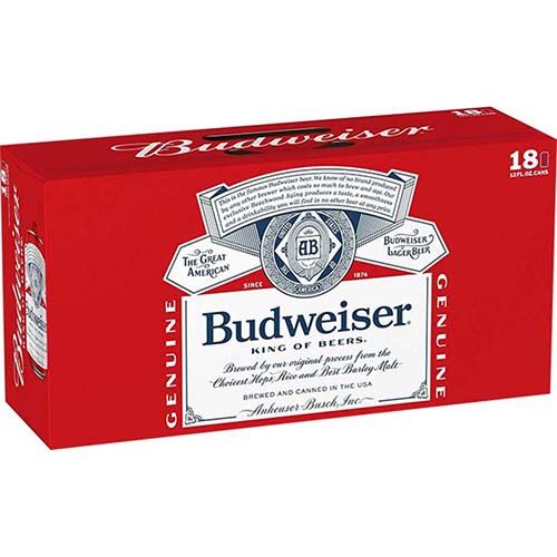 Budweiser 18/12 Oz pk CN