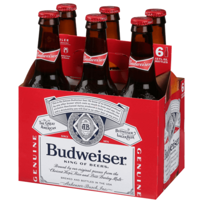 Bud 6pk BTL