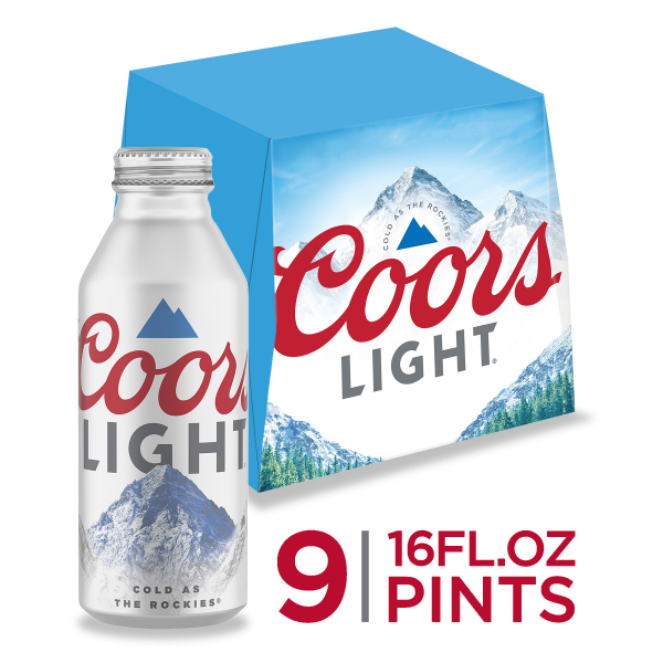 Coors Light 16Oz 9 Pk