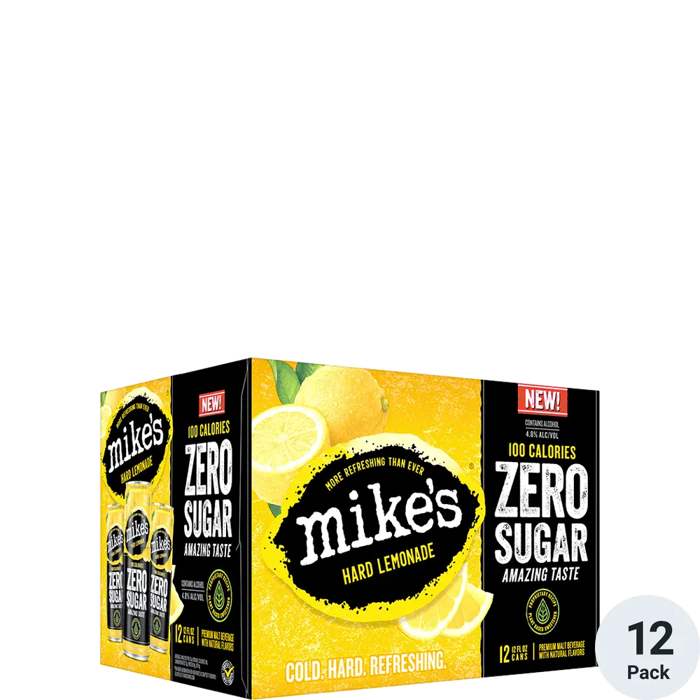 Mikes Zero Sugar Can 12 Pk