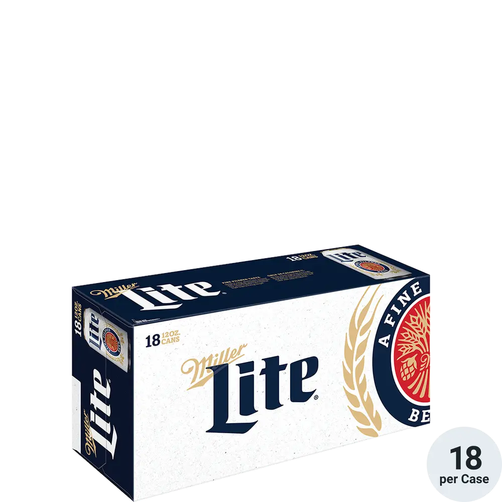 Miller Lite Can 12oz\18 PK Cans