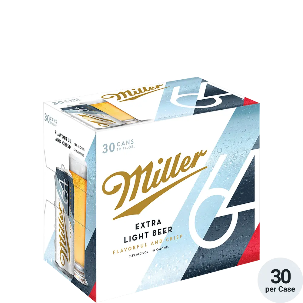 Miller 64  Extra Light 12oz/ 30pk. Cans