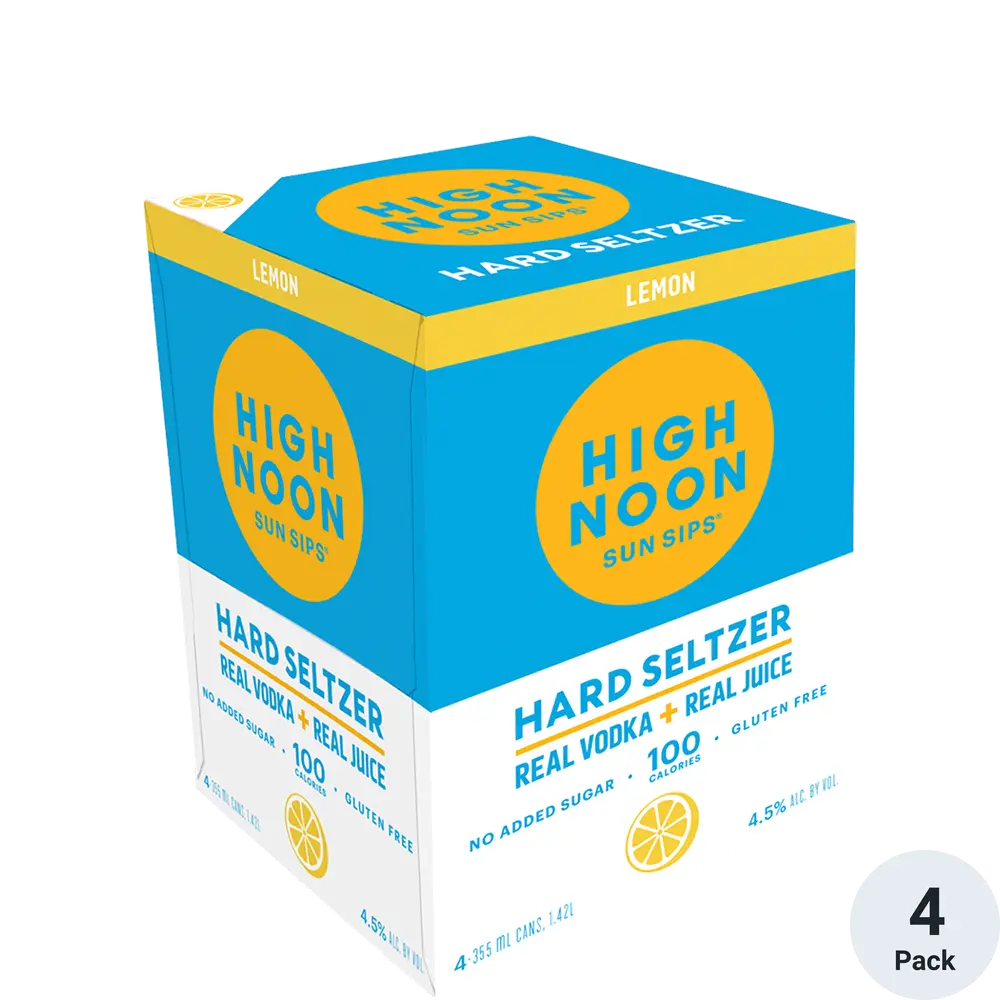 High Noon Cktl Lemon 4pk Cans