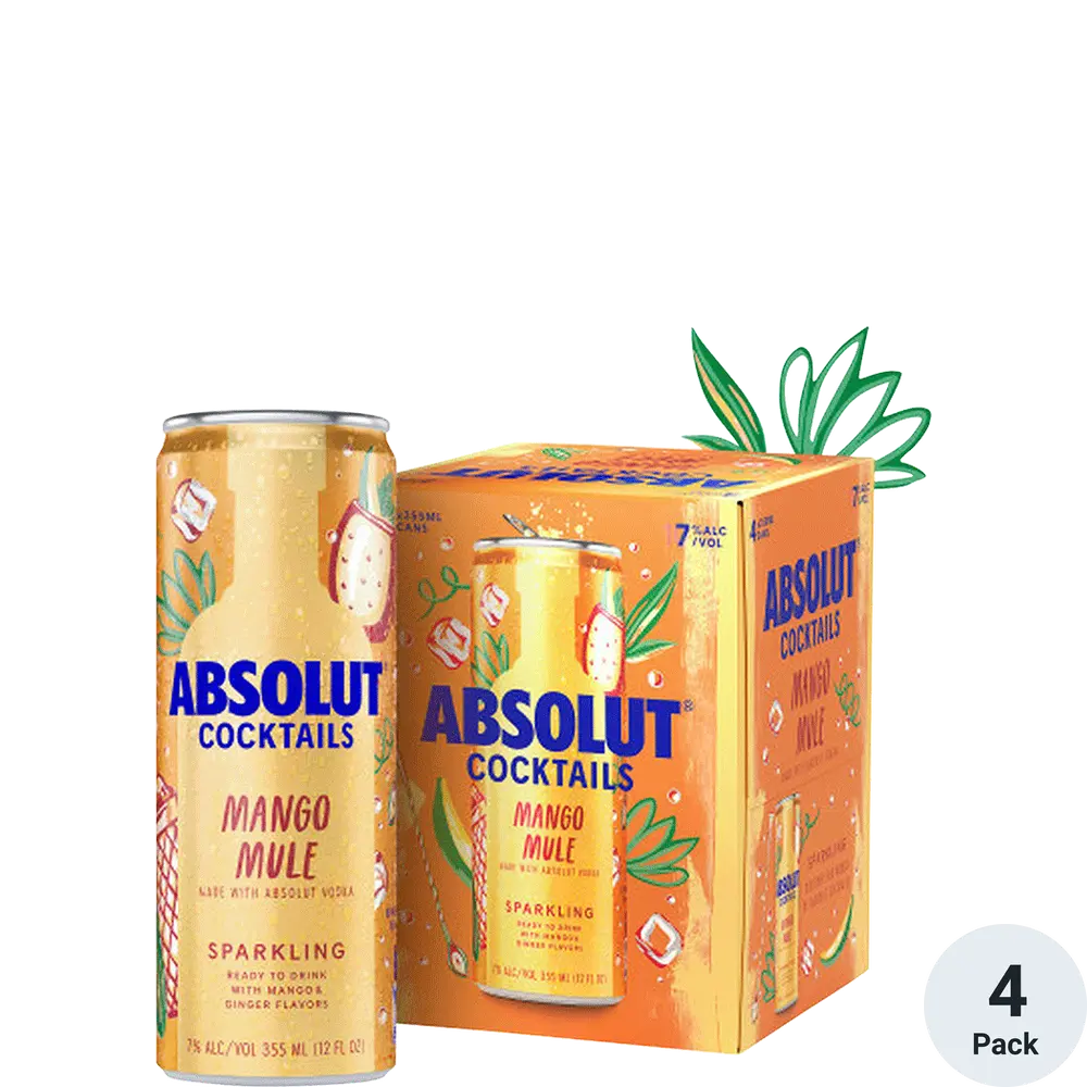 Absolut Ocean Mango Mule4pk