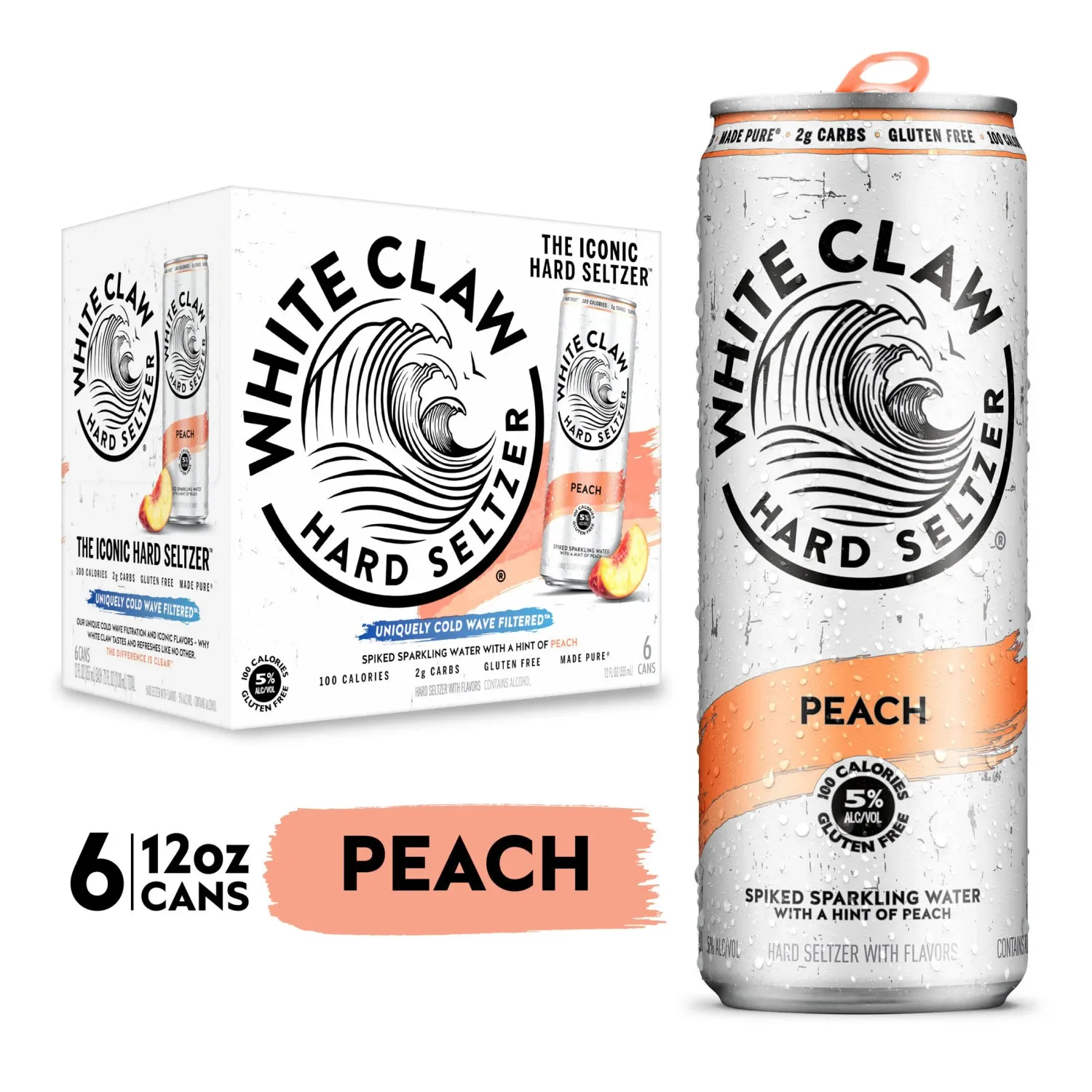 White Claw Peach 1/6pk