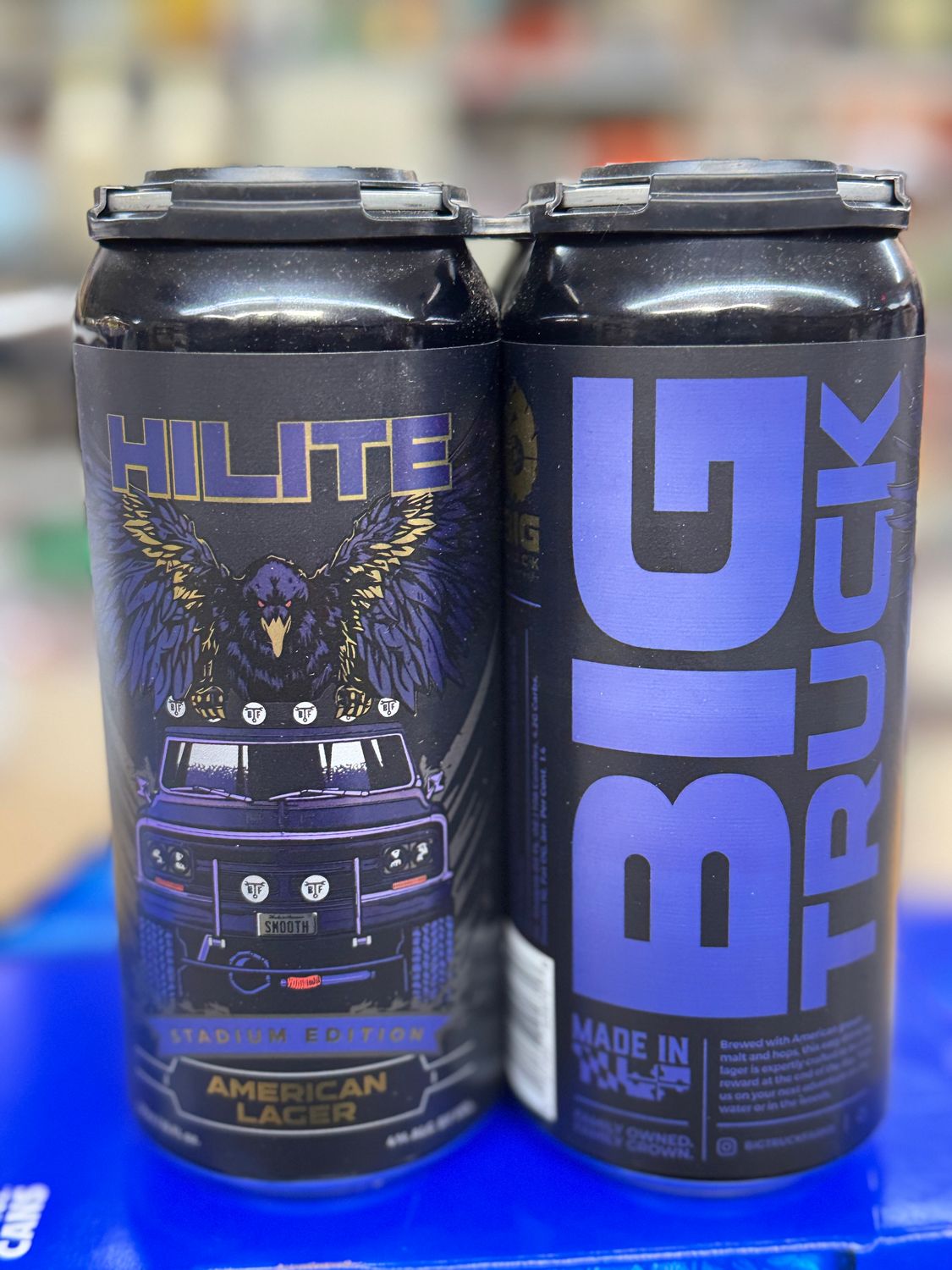 Big Truck Ravens :HI-LITE LAGER 4\16oz Cans