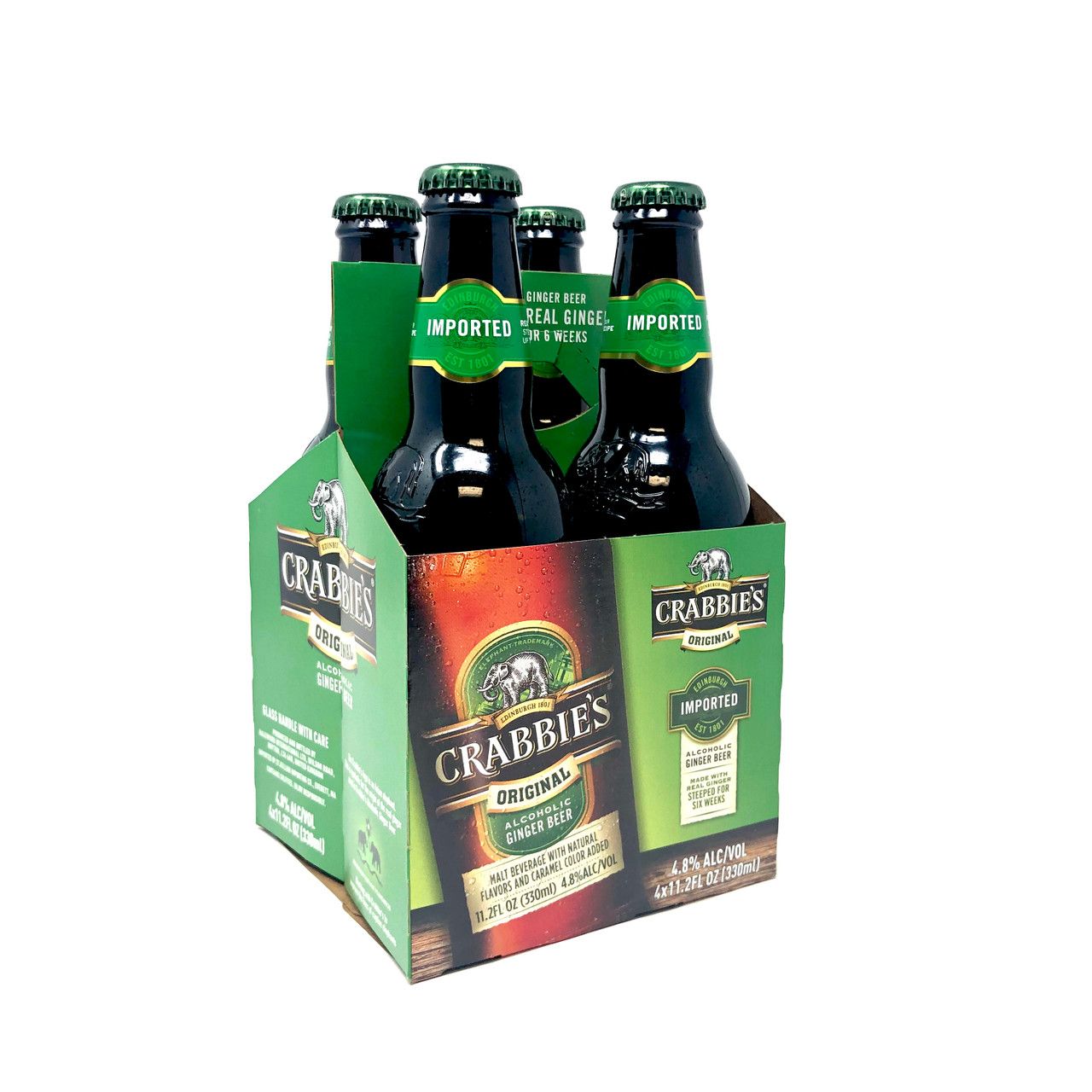 Crabbies Ginger Beer 4\12oz Bottle