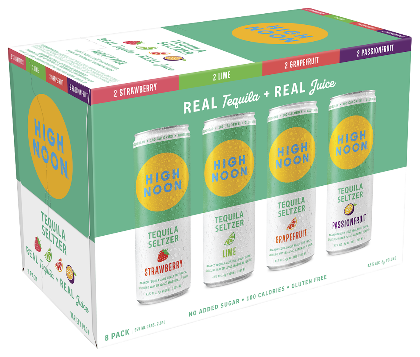 High Noon Cktl Tequila Seltzer Varity 8pk CAN