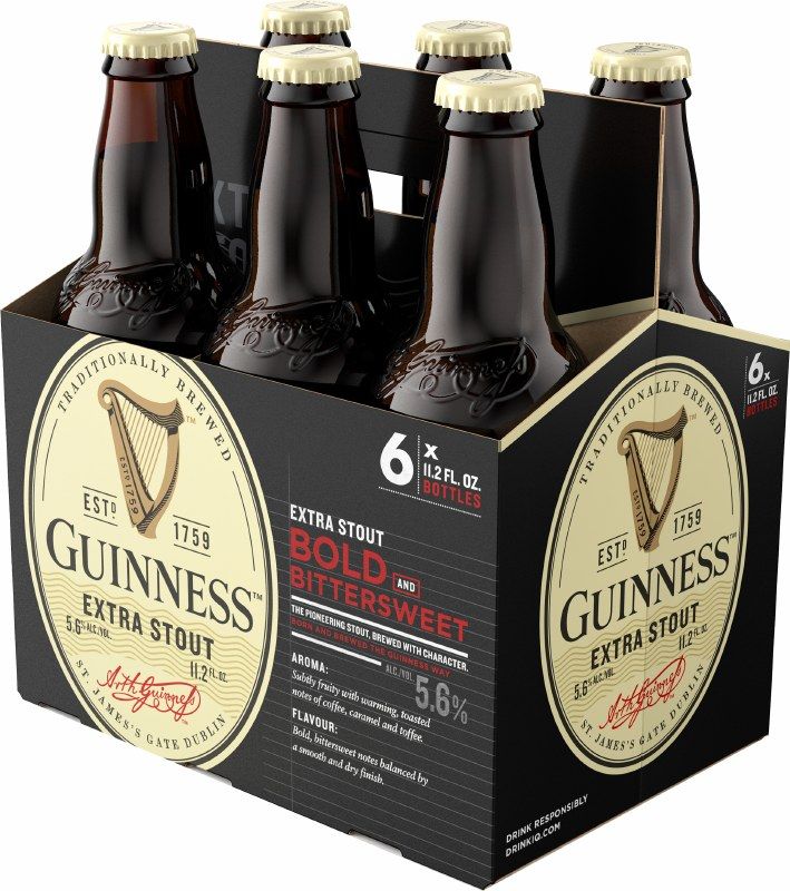 Guiness Extra Stout 6pk BTL