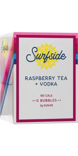 Surfside  Raspberry Tea &amp; Vodka 4 Packs
