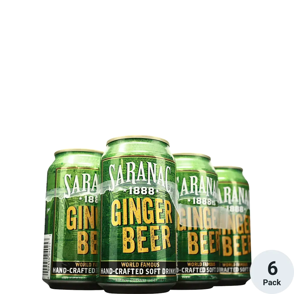 Saranac Soda Ginger Beer 6\12oz Cans