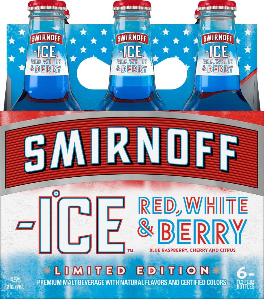 Smirin Off Red White And Berry 6\12oz Bottls