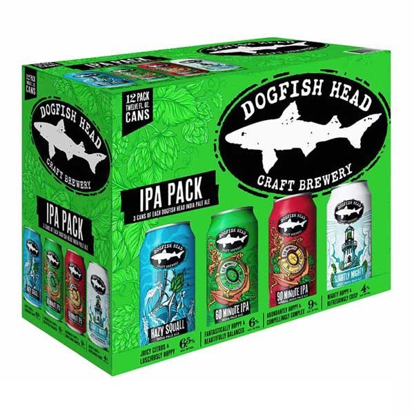 Dogefish Head All IPA Varity 12oz\12 Pack Cans
