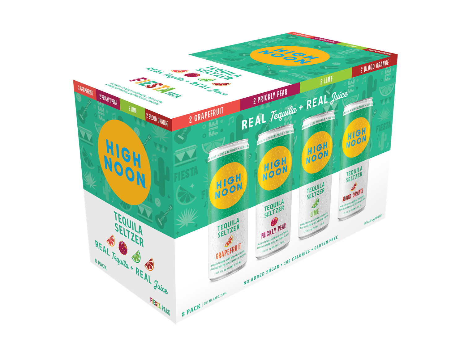 High Noon Tequila Selzer Fiesta Pack 8pk CN
