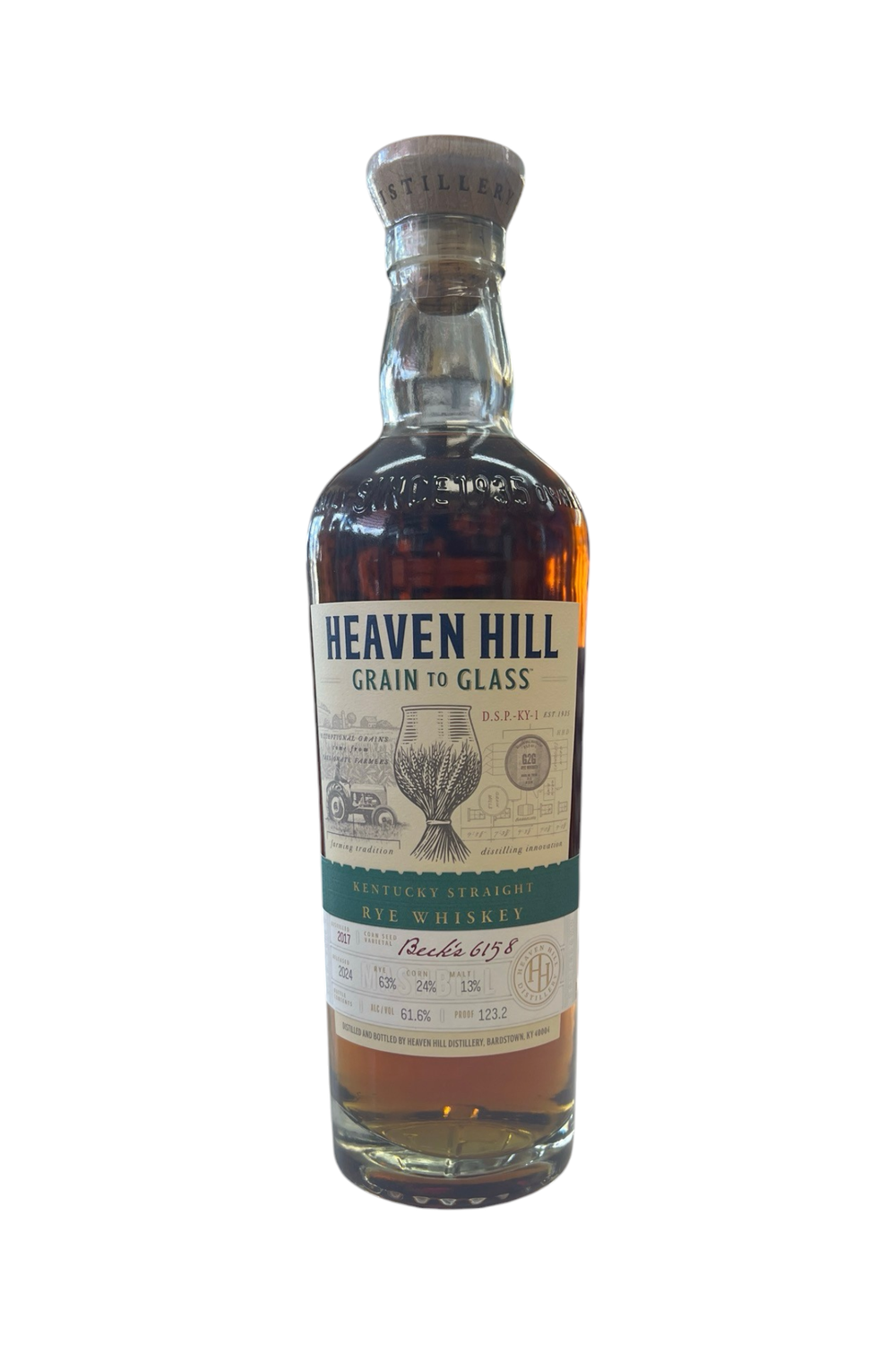 Heaven Hill Grain To Glass  Rye Whiskey 750ml