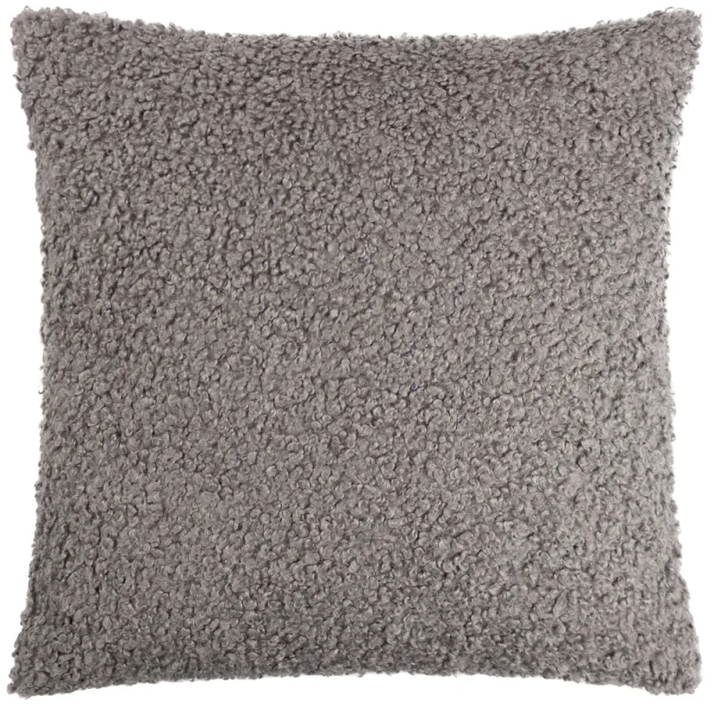 Cabu Textured Boucle Cushion Storm Grey