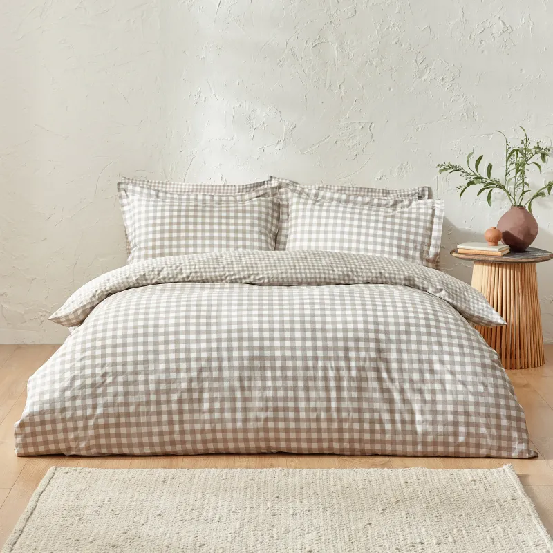Barton Check Reversible Duvet Cover Set