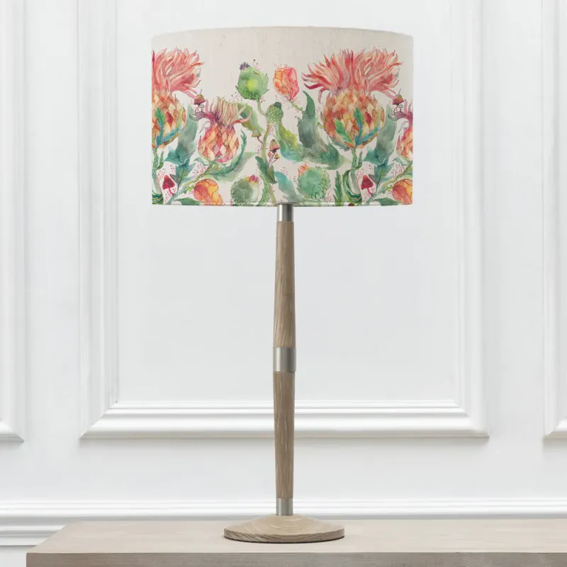 Enchanting Thistle Eva & Solensis Complete Table Lamp Grey/Marigold