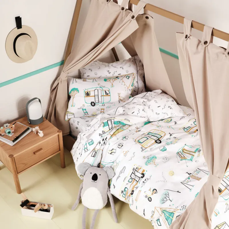 Down By The River Kids 100% Cotton Duvet Cover Set Multicolour