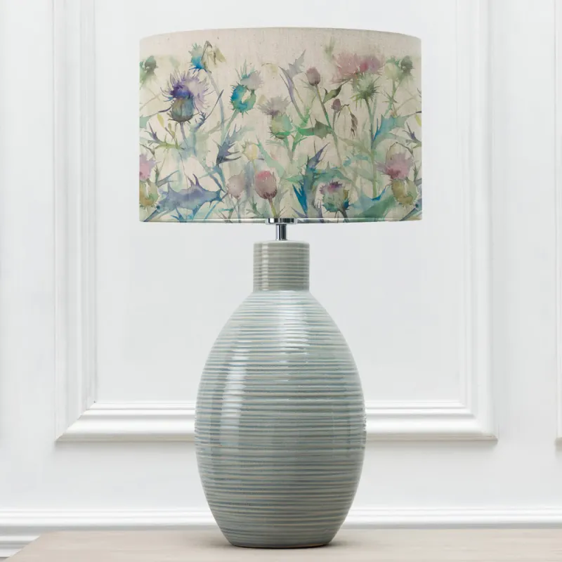 Cirsium Eva & Epona Complete Table Lamp Duck Egg Blue