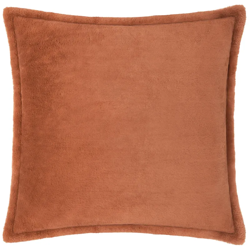 Kallu Faux Fur Cushion Rust